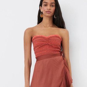 NWT Anthropologie sweetheart smocked tube top